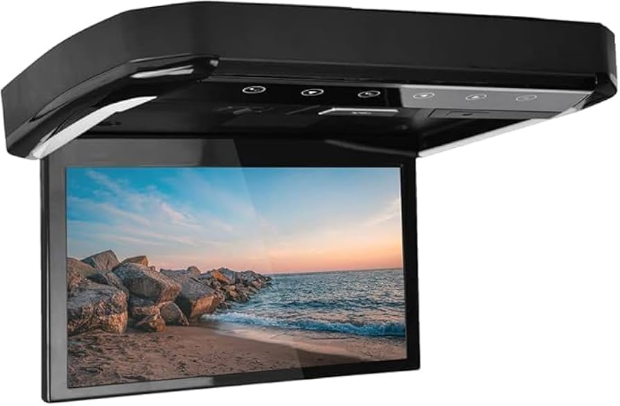 未使用 10.2インチ フリップダウンモニター フルHD 1080P HDMI XTRONS 最新 10.2インチ フリップダウンモニター スピーカー内蔵